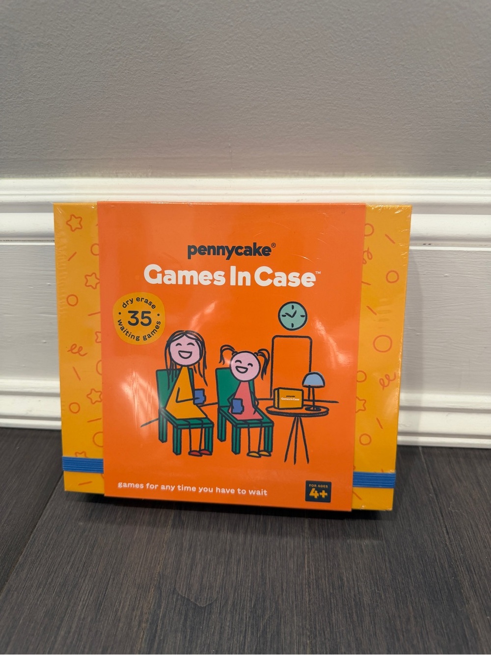 NWT Pennycake Games In Case Travel Activity Set - Orange Games on the Go Kids